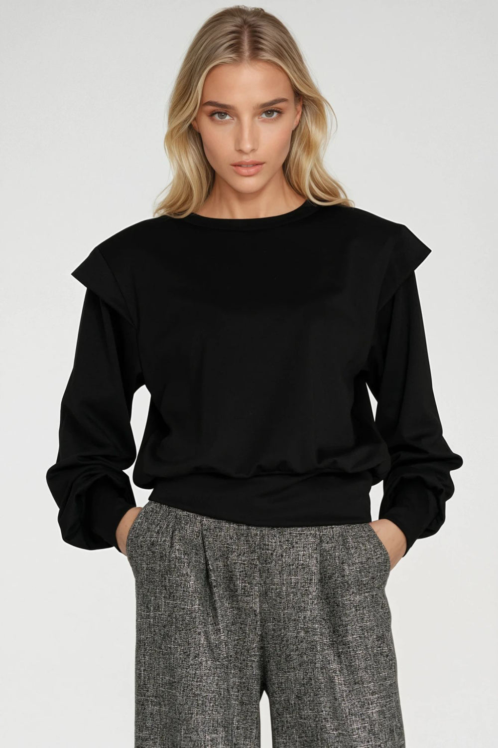 T-shirt femme Nife Sweatshirt Sweatshirt — noir
