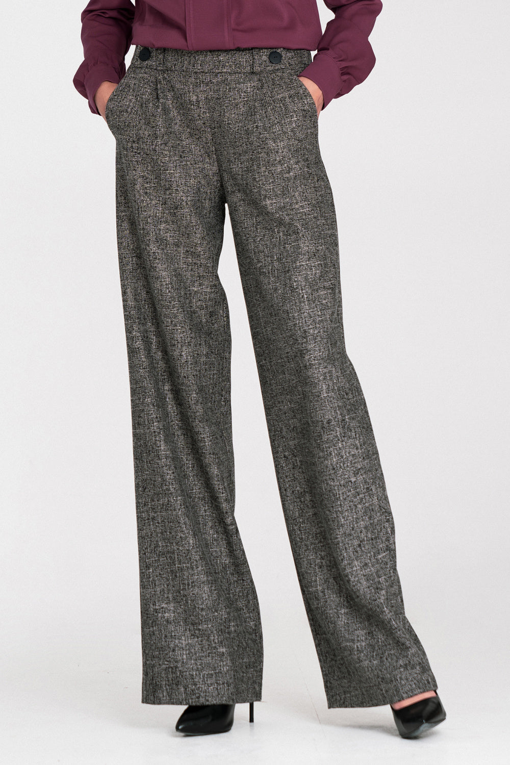 Chaussures à talons femme Nife Pantalon Long Pantalon — noir