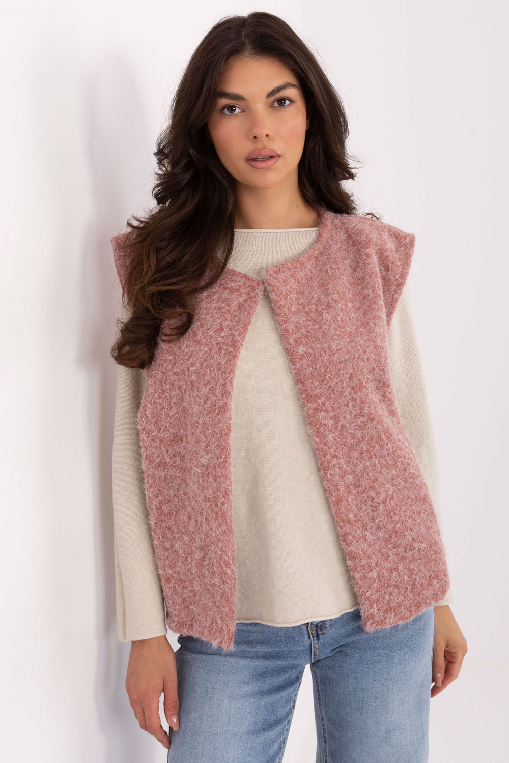 Gilet femme Rue Paris — rosé