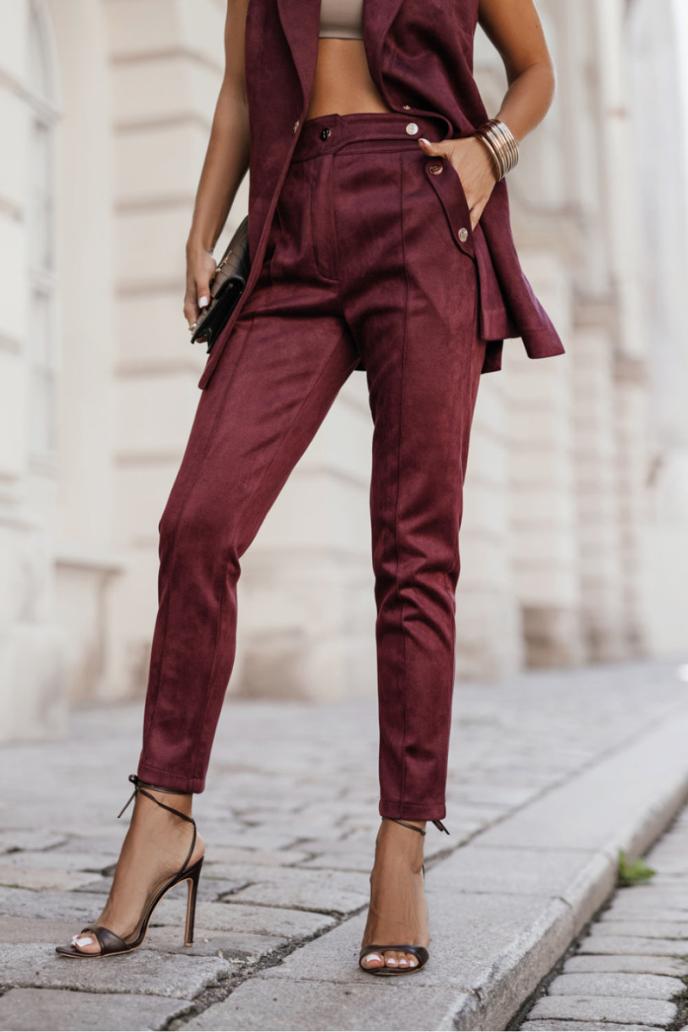 Chaussures à talons femme LaBalancia Pantalon Pantalon — rouge