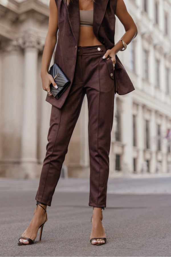 Chaussures à talons femme LaBalancia Pantalon Pantalon — brun