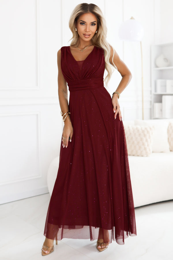 Robe femme Numoco Longue Longue — rouge