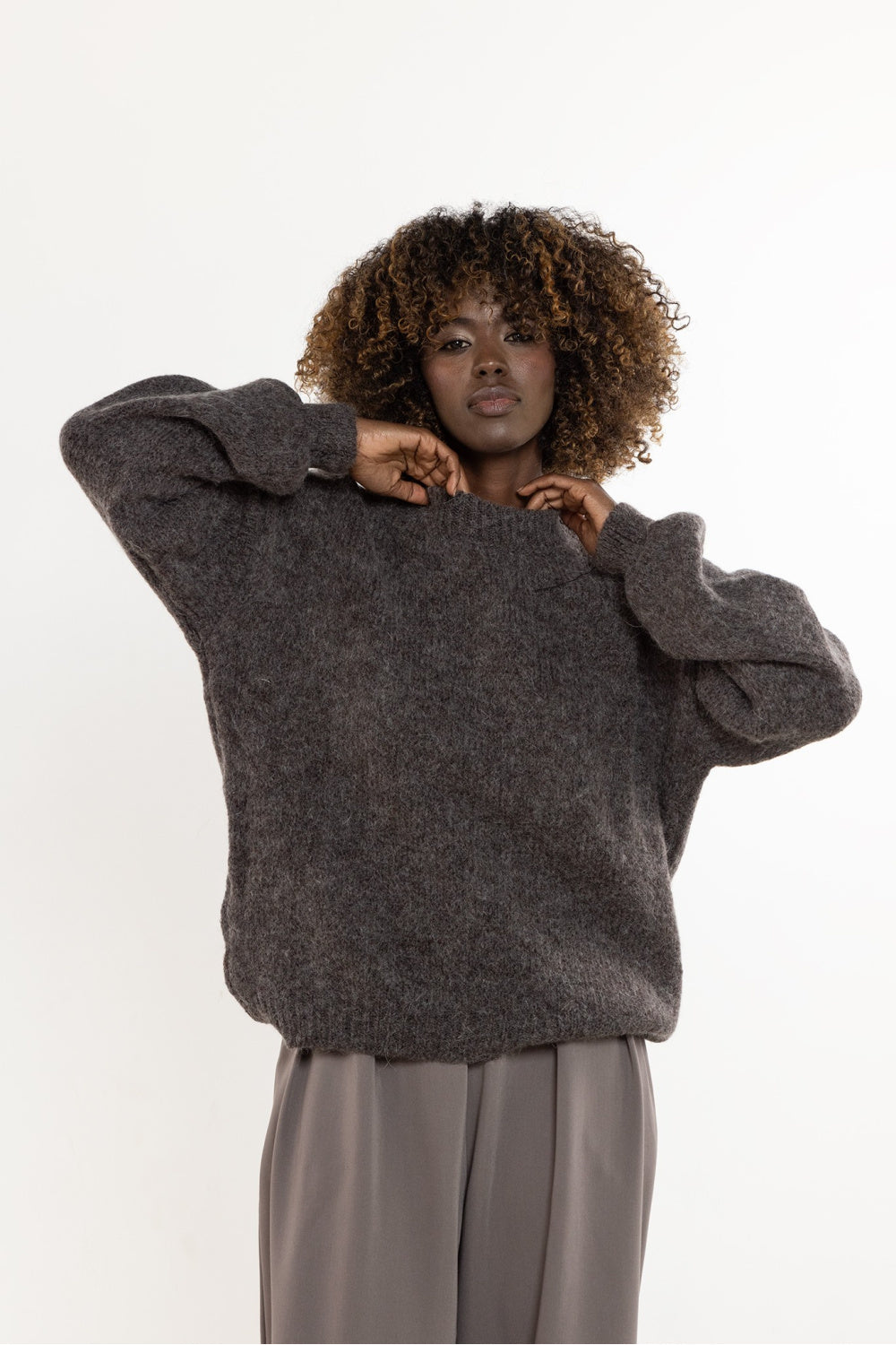 Pull femme awama Chandail Chandail — brun