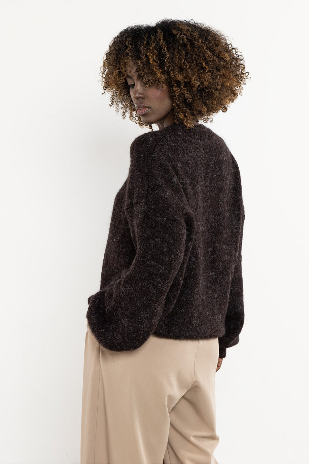 Pull femme awama Chandail Chandail — brun
