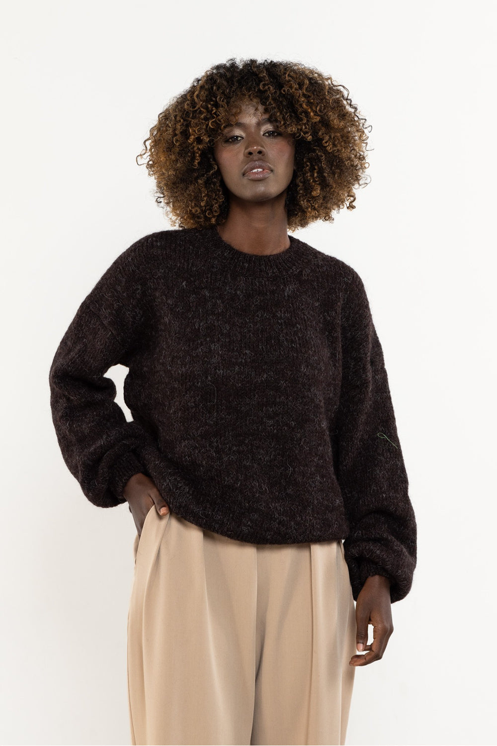 Pull femme awama Chandail Chandail — brun