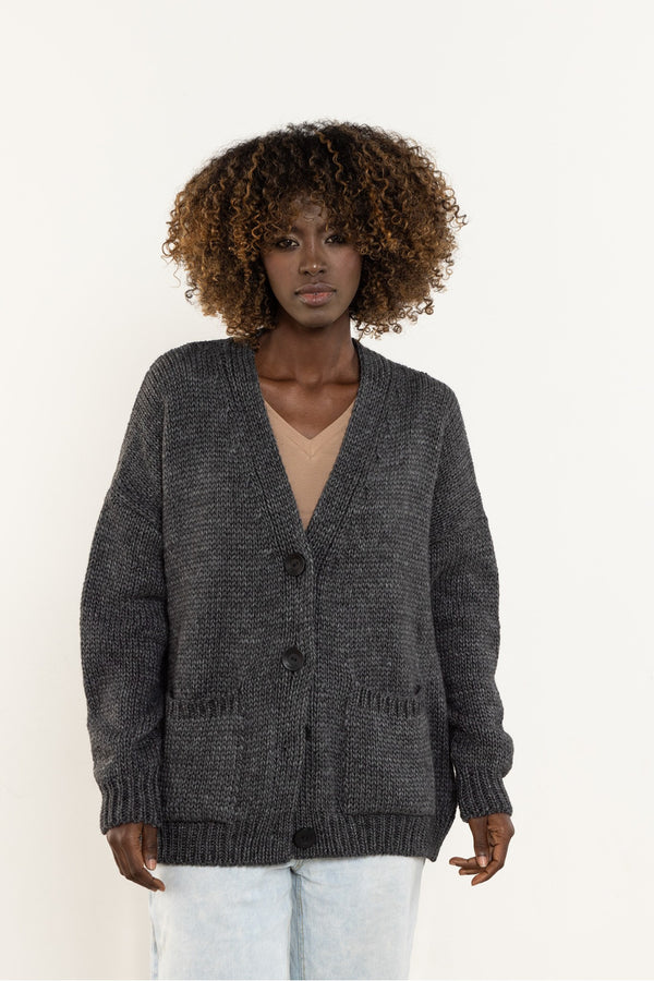 Cardigan femme awama — gris