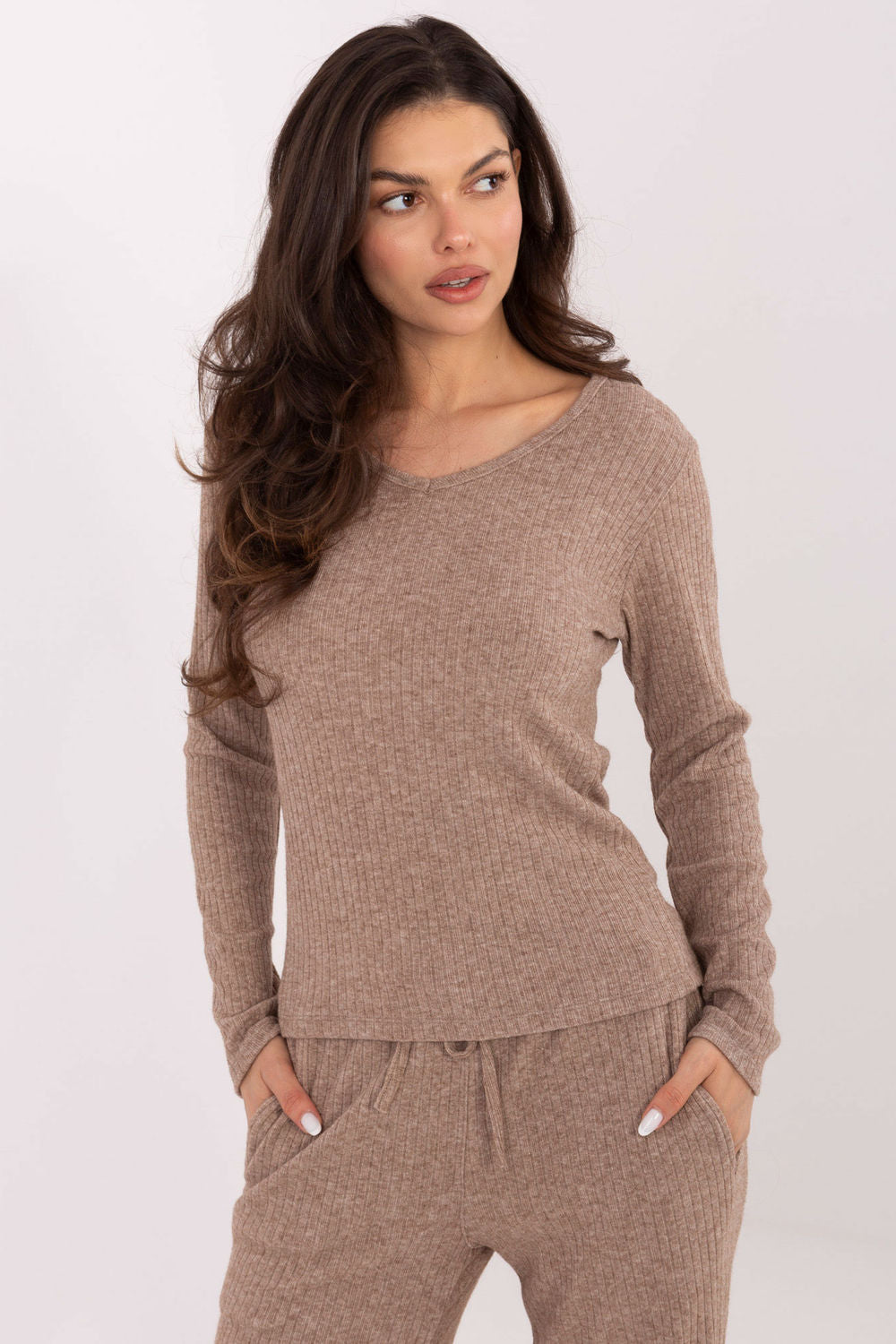 Pull femme Factory Price Chandail Chandail — beige