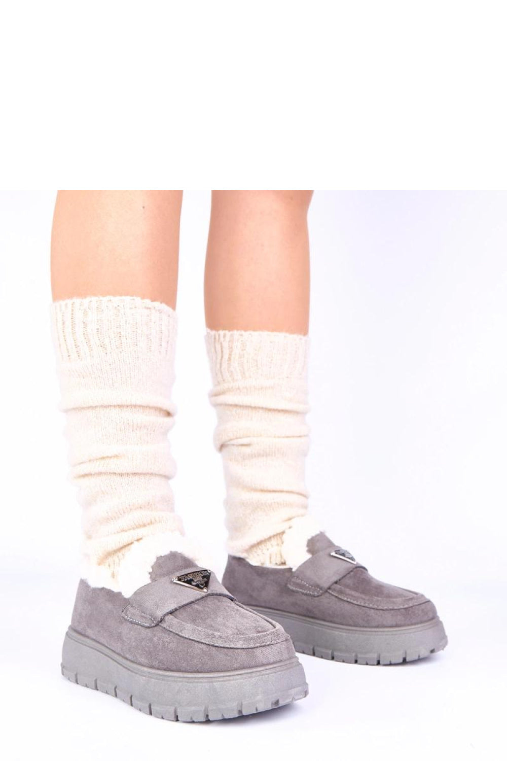 Moccasins femme Solea — gris