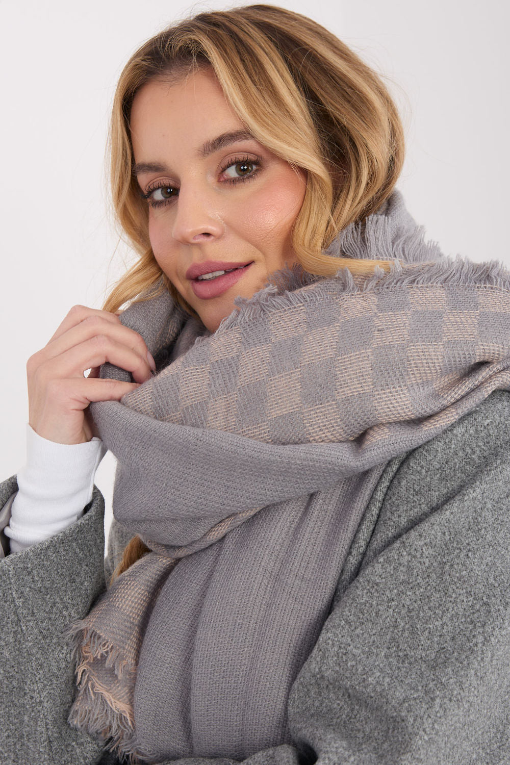 Châle femme AT — gris