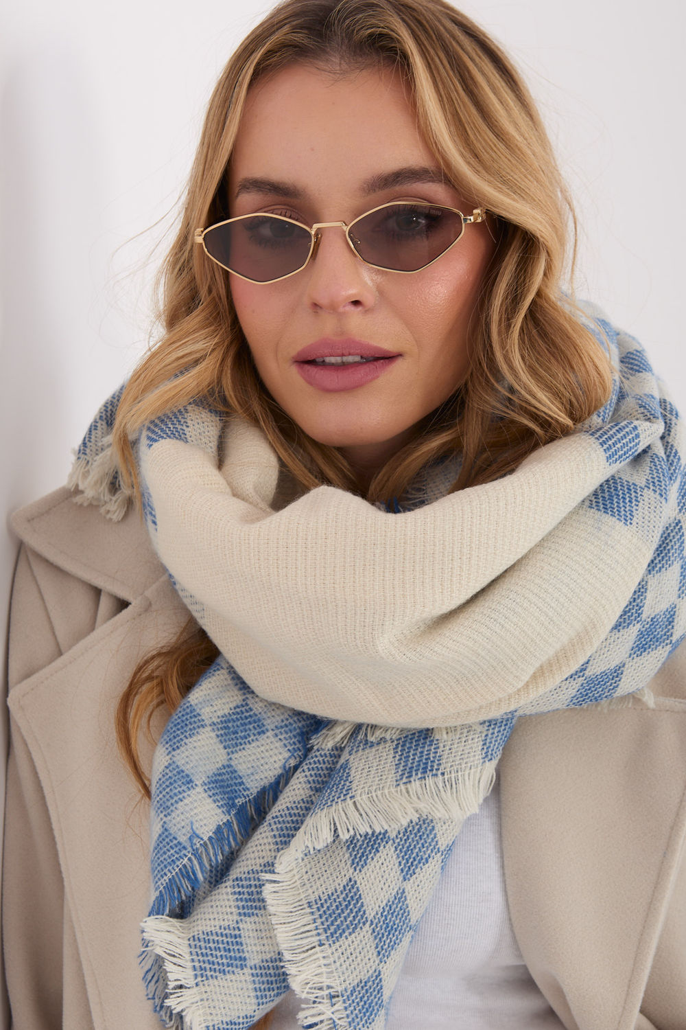 Châle femme AT — beige