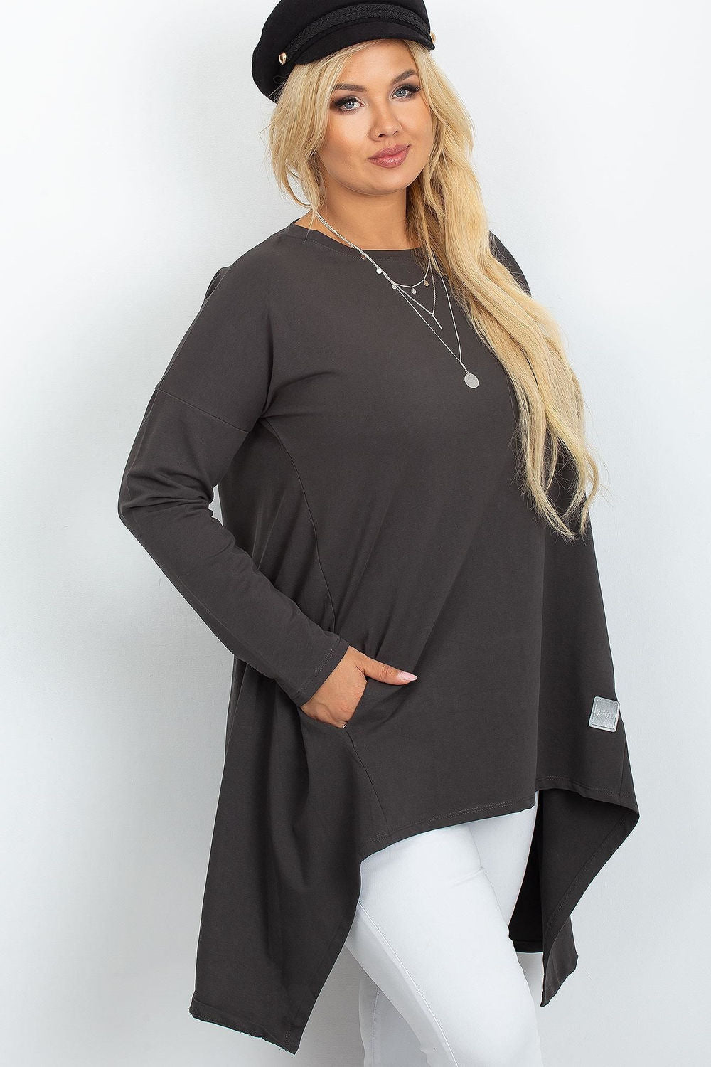 Tunique grande taille femme Relevance — gris
