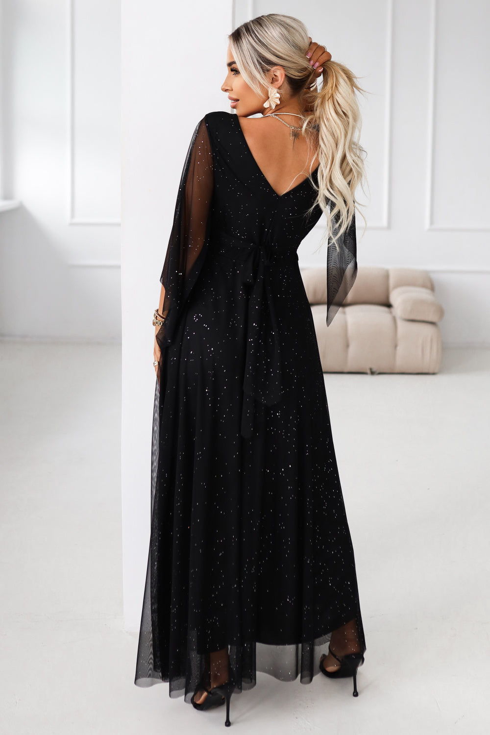 Robe femme Numoco Longue Longue — noir