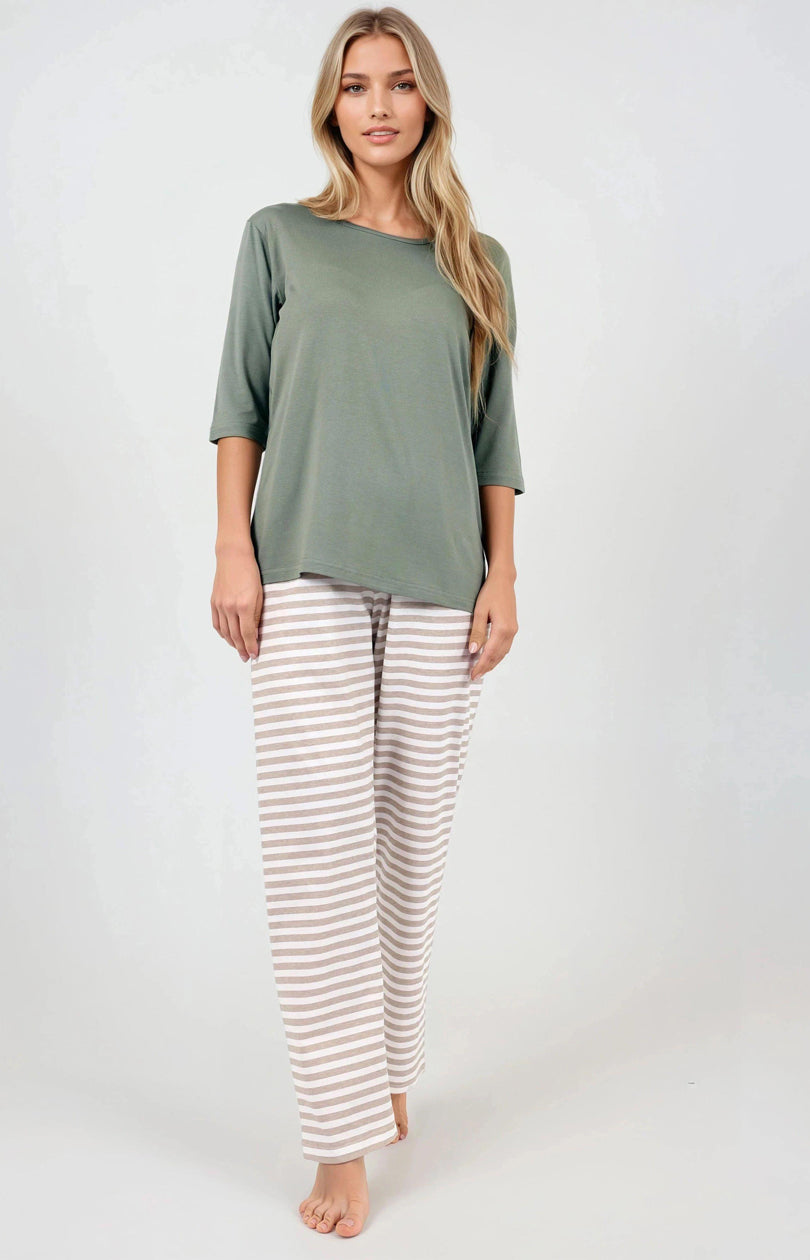 Pyjama femme Momenti Per Me — vert