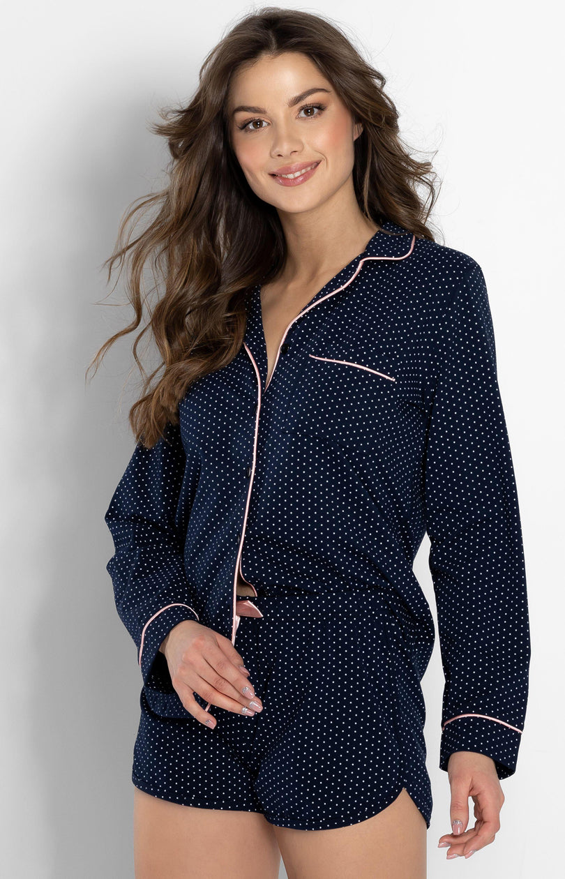 Pyjama femme Momenti Per Me — bleu marine