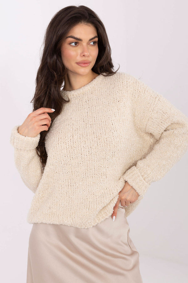 Pull femme Italy Moda Chandail Chandail — beige