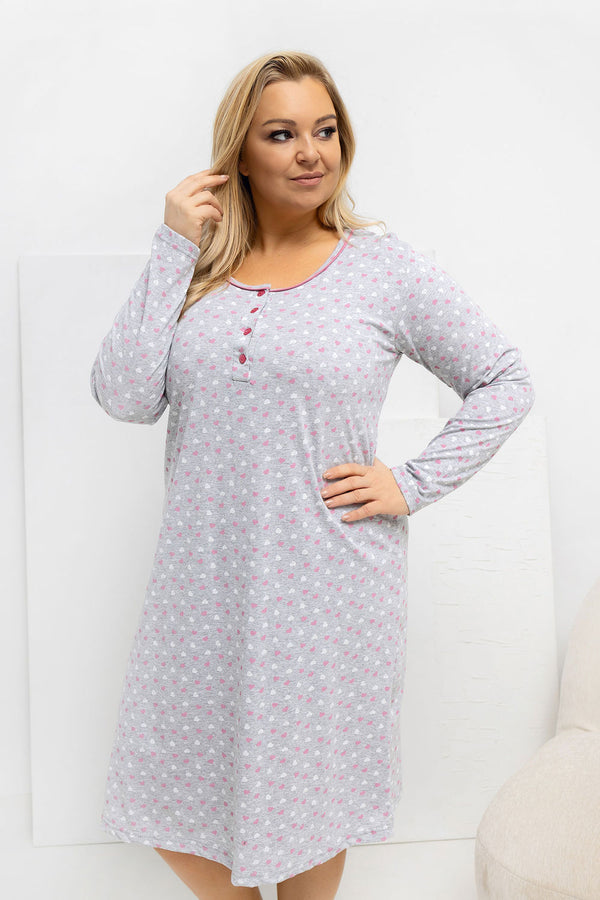 Chemise de nuit Plus Size femme Forever Pink · 223309 — gris