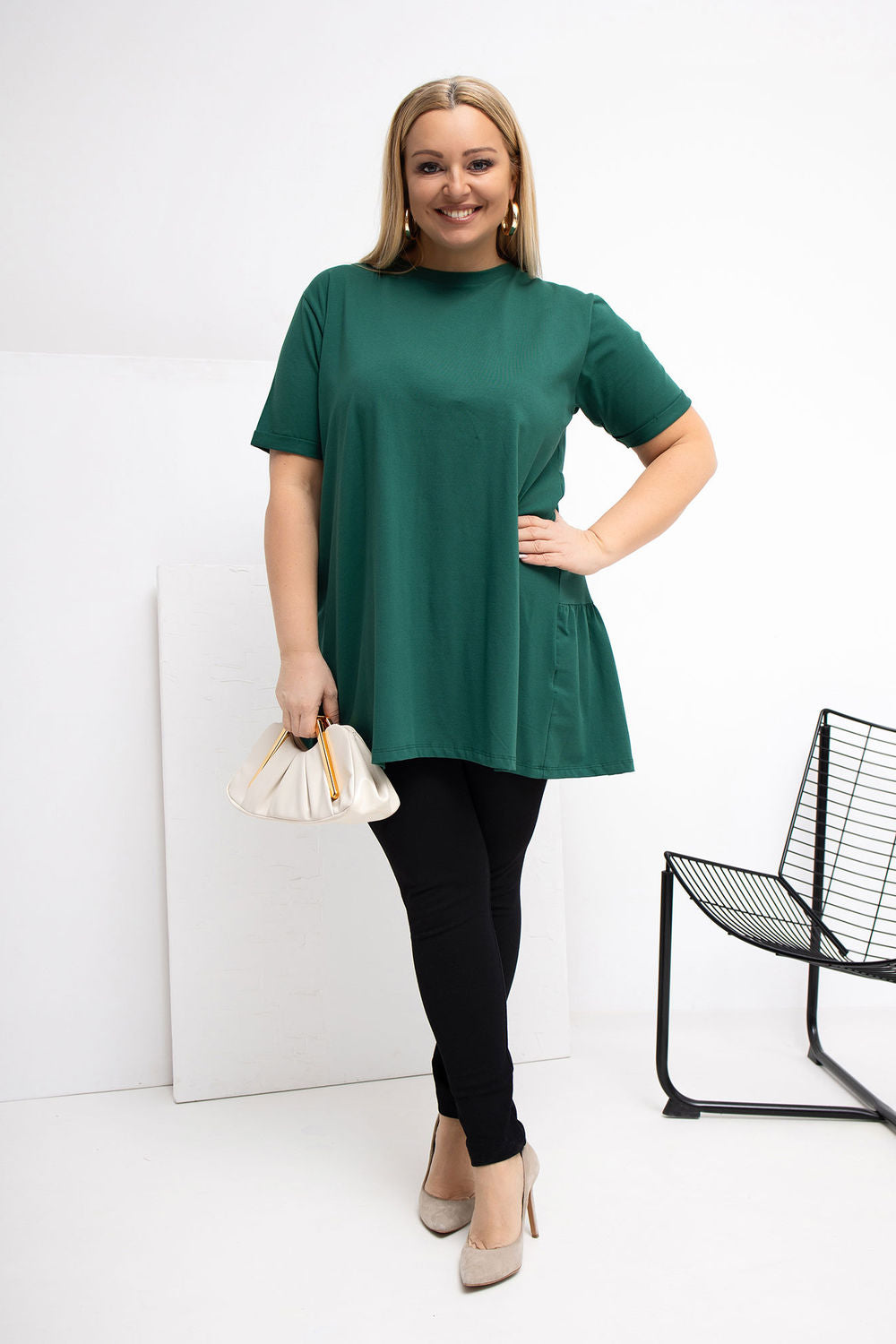 Chemisier grande taille femme Relevance — vert