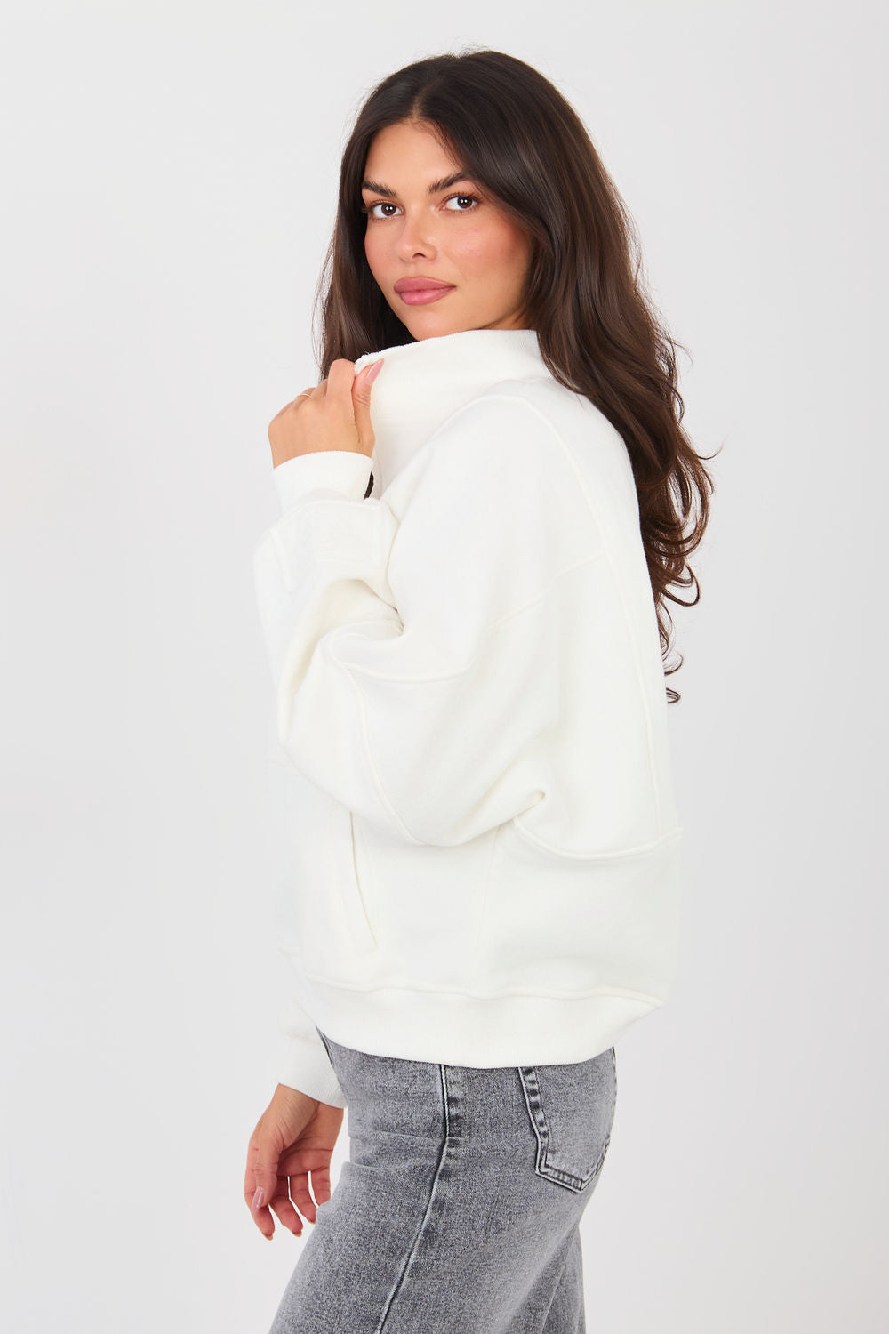 T-shirt femme Factory Price Sweatshirt Sweatshirt — beige