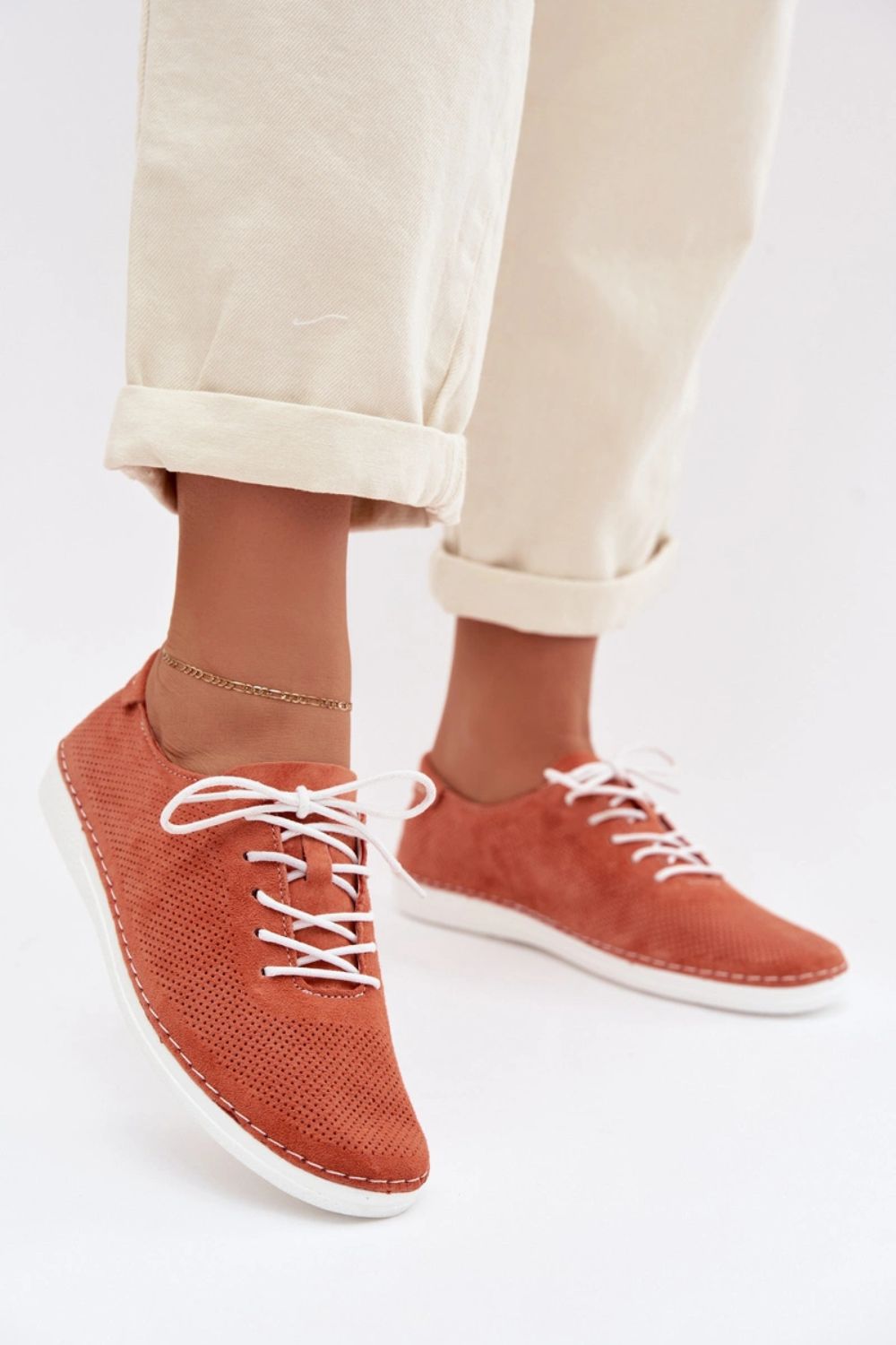 Bottes femme Step in style Chaussures Basses Chaussures — orange