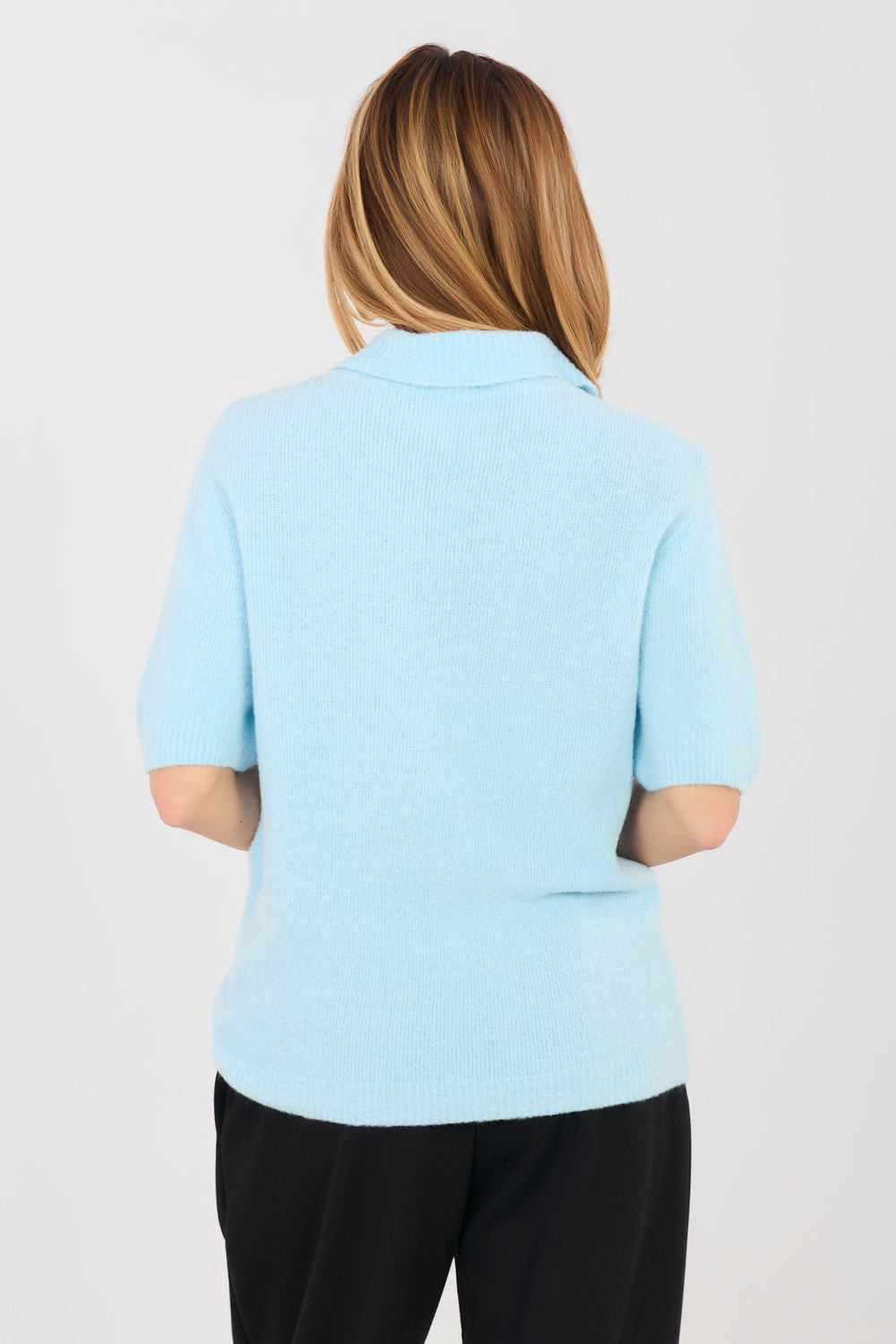 Pull femme Italy Moda À Manches Courtes — bleu