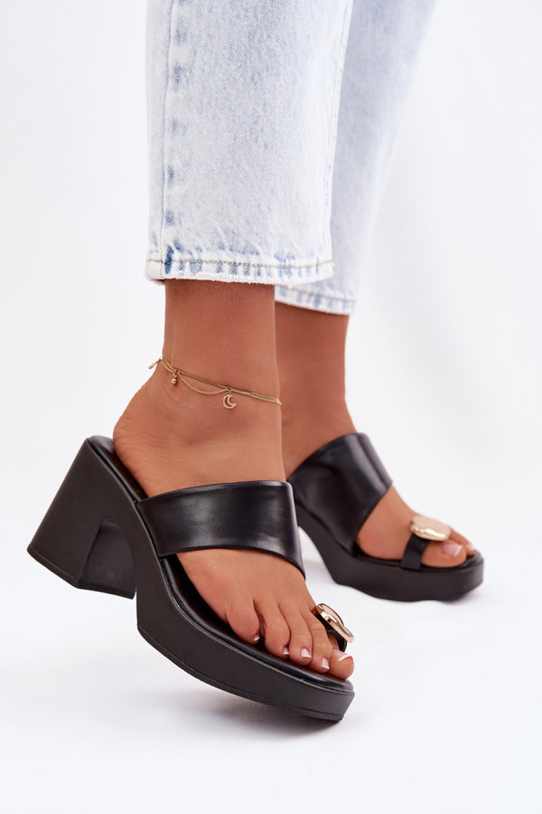 Sandales femme Step in style Des Mules À — noir