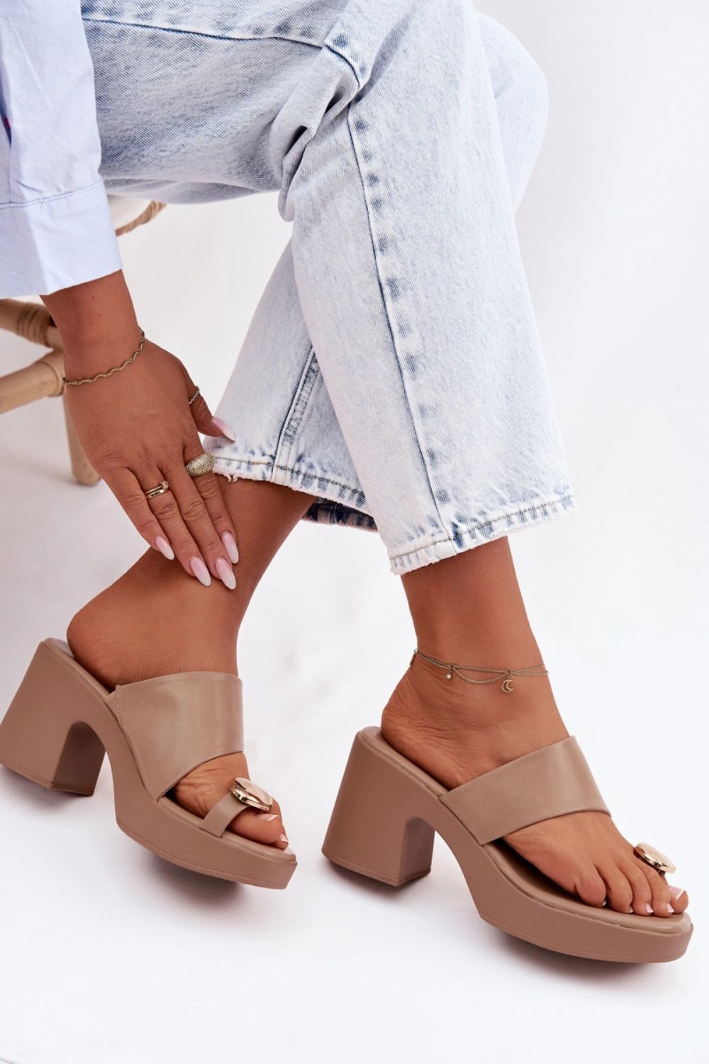 Sandales femme Step in style Des Mules À — beige