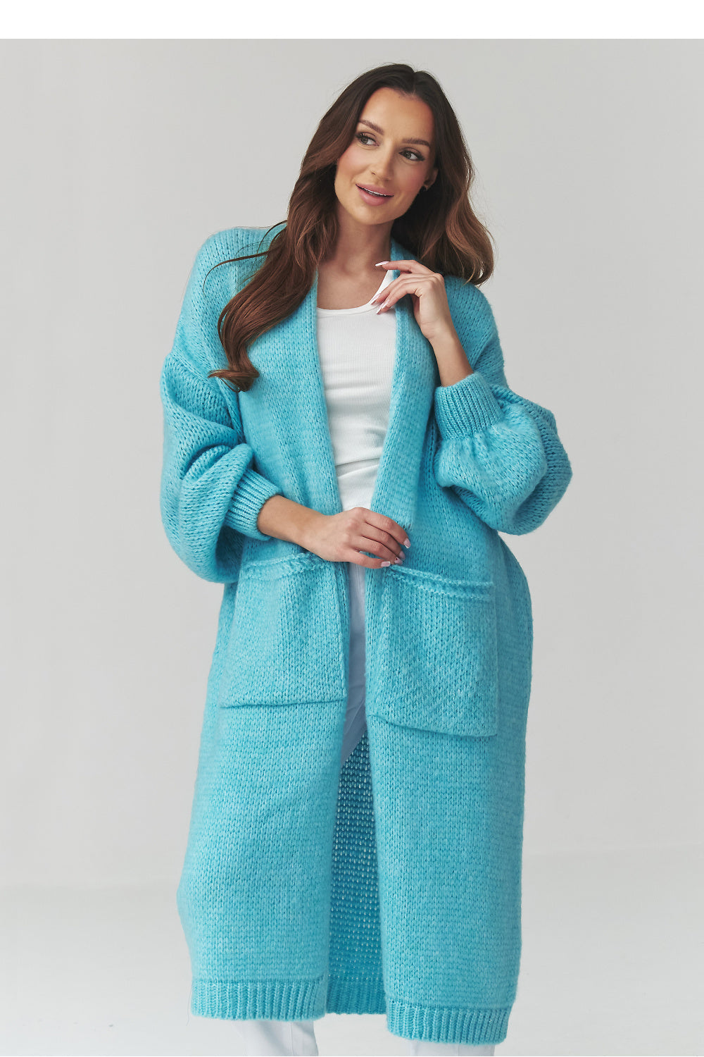 Cardigan femme Makadamia — bleu