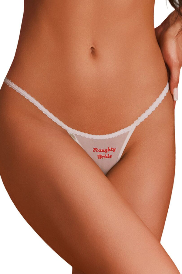 String femme Obsessive Strings Strings — blanc