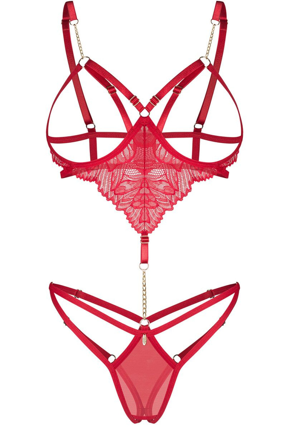 Corset femme Obsessive — rouge