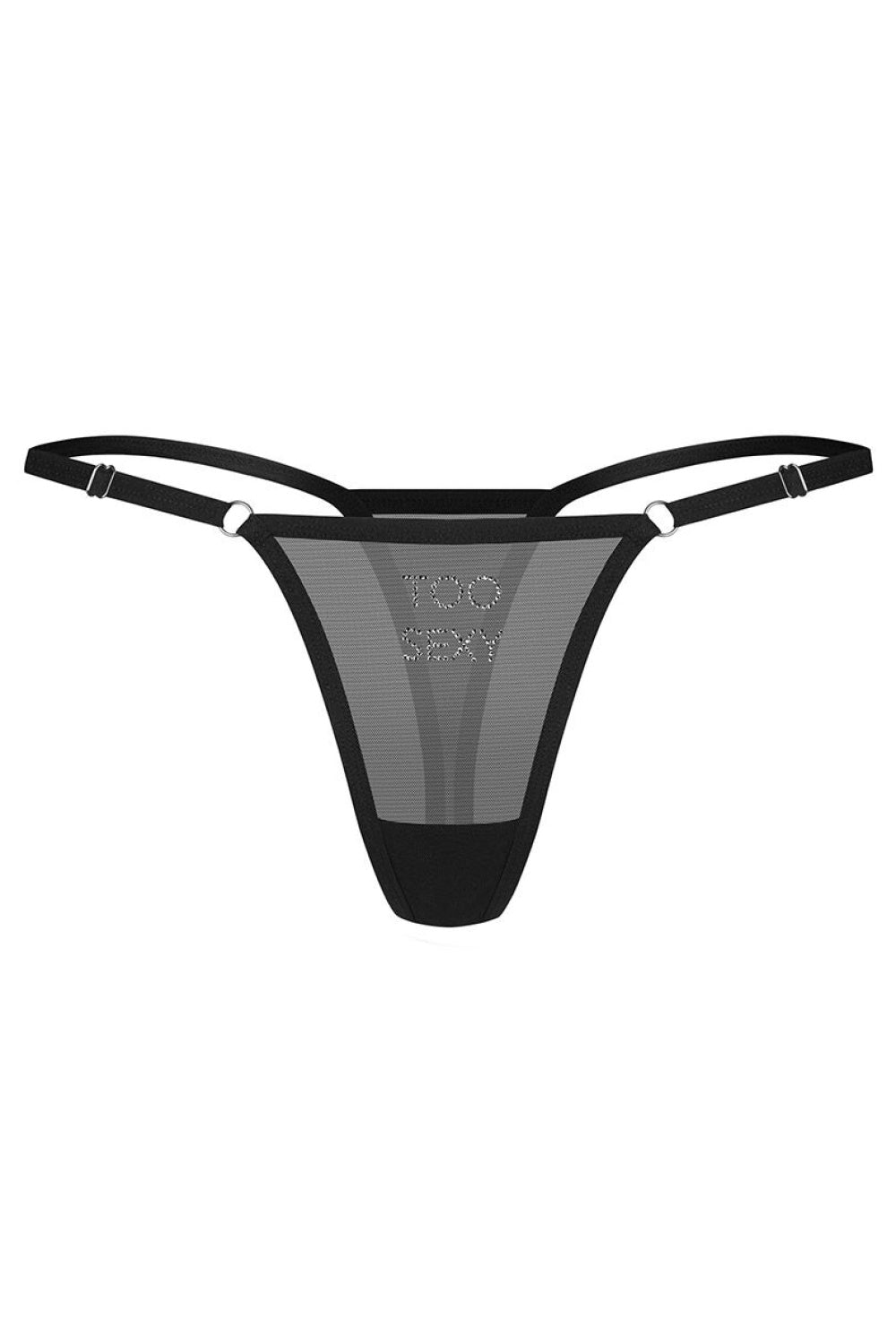 String femme Obsessive Strings Strings — noir