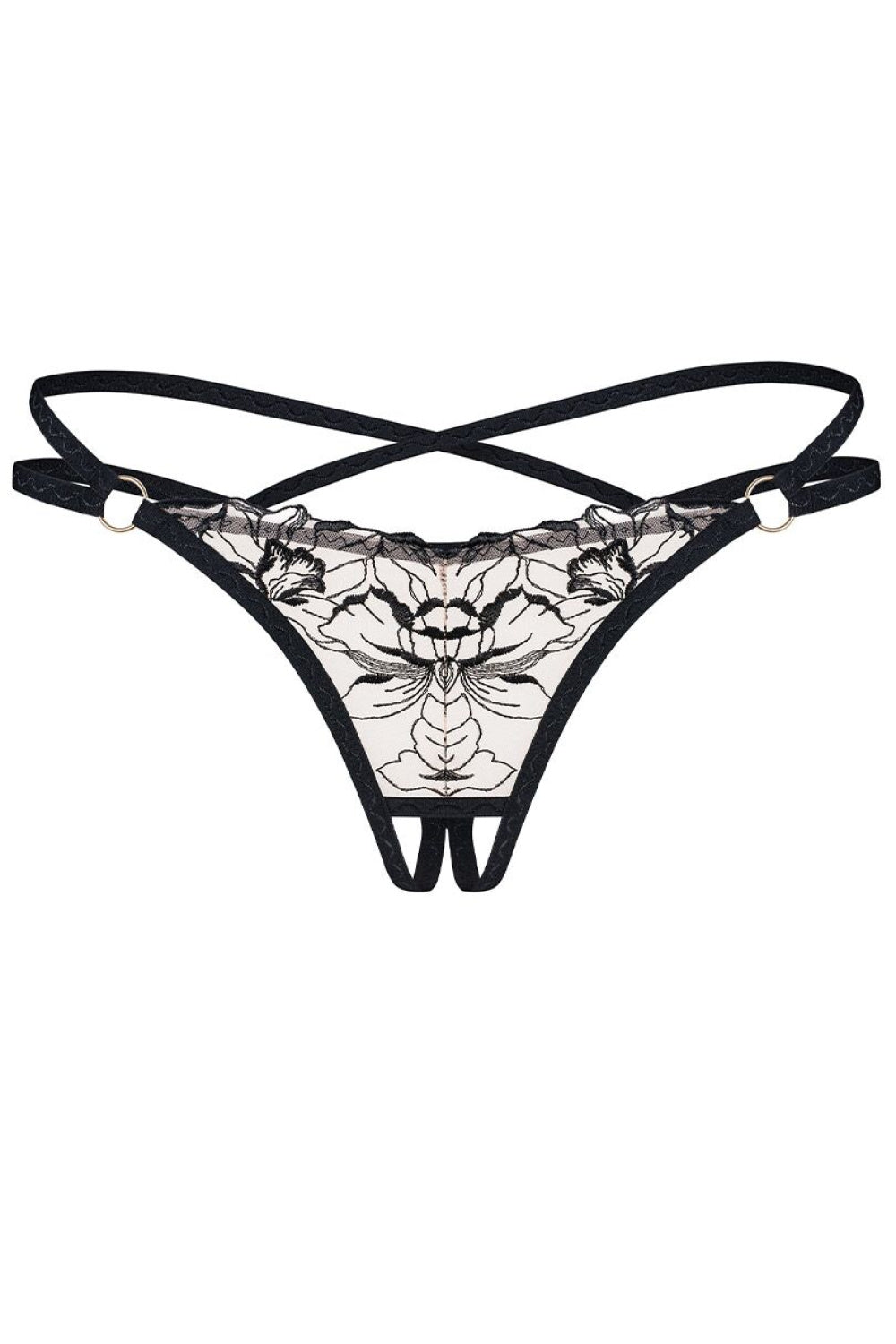 String femme Obsessive Strings Strings — noir