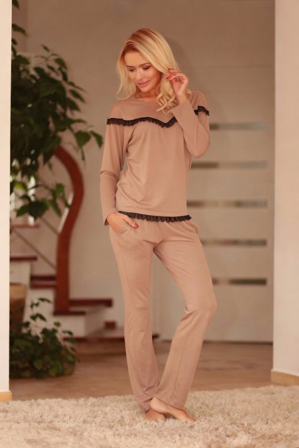 Pyjama femme Kalimo L Ensemble L — beige