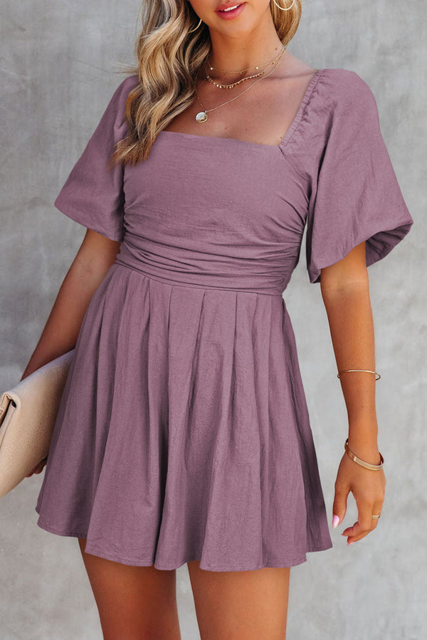 Combinaison femme manches bouffantes