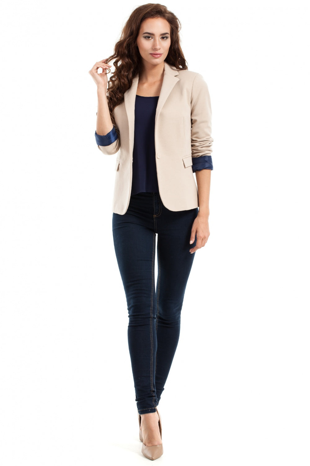 Blazer femme Moe — beige