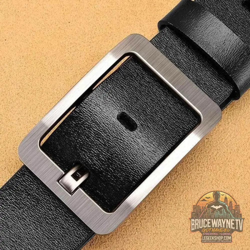 Ceinture en Cuir Véritable avec Boucle pour Homme, Accessoire de Styliste de Qualité Supérieure | Wayne Outfitters - Legeekshop