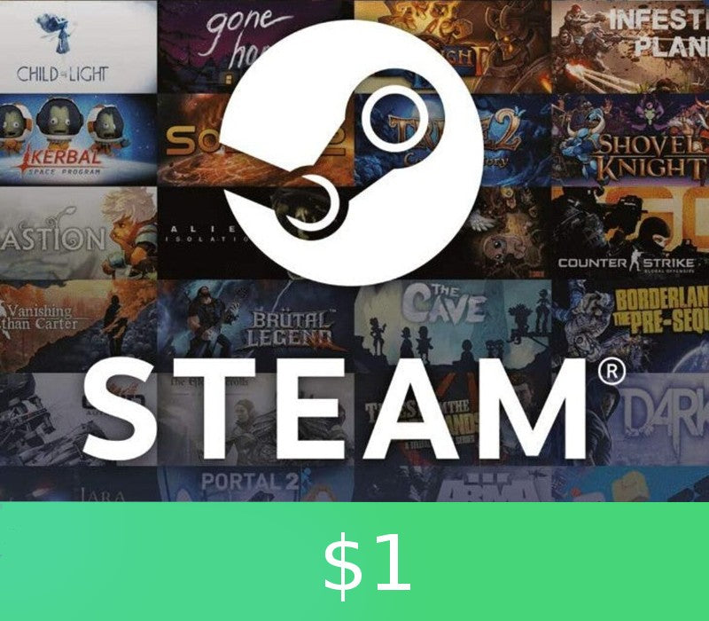PC Steam Gift Card $1 AR Activation Code
