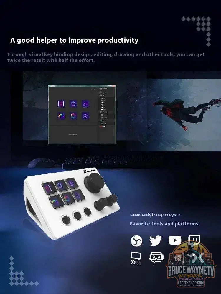 🎮 Clavier Macro Visuel Mirabox N3 – Streamdeck Personnalisable pour PC - Legeekshop