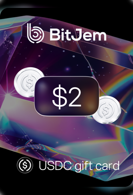BitJem Crypto Gift Card USDC 2 USD - BitJem Key