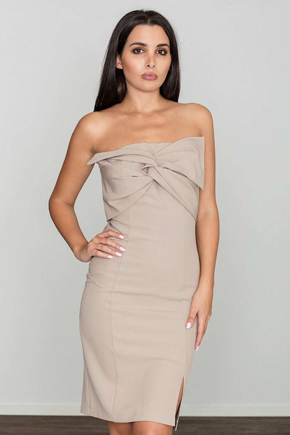 Robe femme Figl De Cocktail De — beige