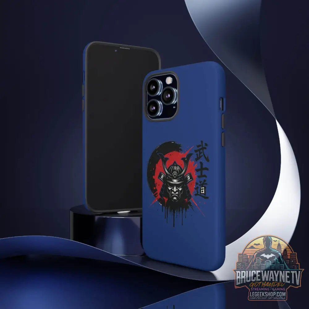 📱 samurai phone case Bleue foncé – coque renforcée iPhone 📱 - Phone Case