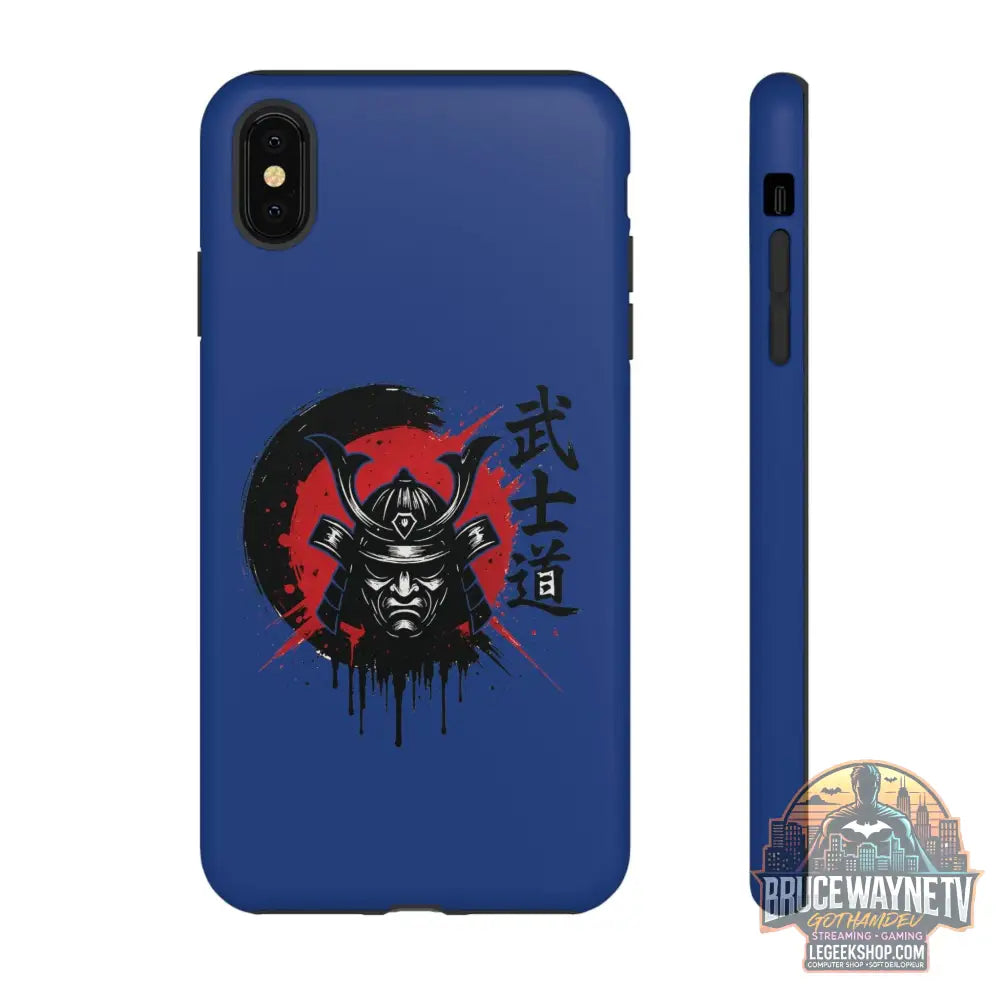 📱 samurai phone case Bleue foncé – coque renforcée iPhone 📱 - Legeekshop