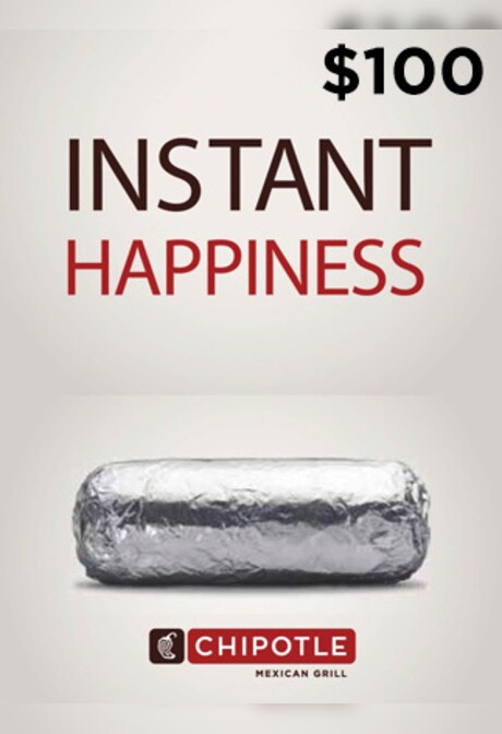 Chipotle Gift Card 100 USD - Chipotle Key - UNITED STATES