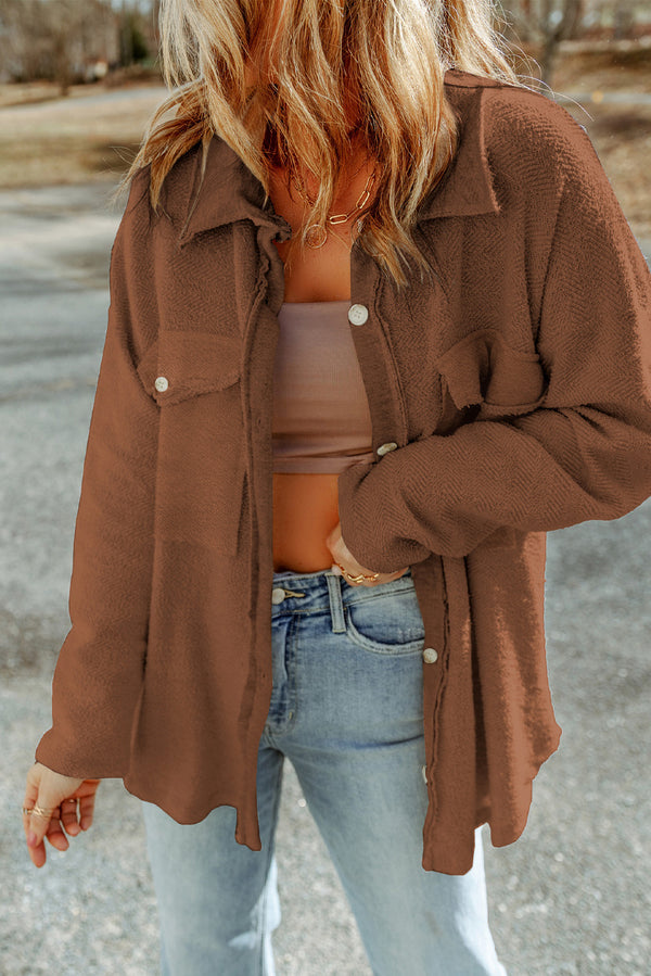 Pièce mode femme patchwork — marron