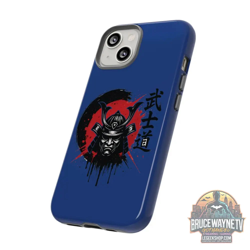 📱 samurai phone case Bleue foncé – coque renforcée iPhone 📱 - Phone Case