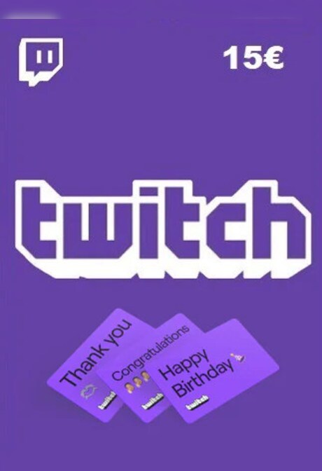 Twitch Gift Card 15 EUR - twitch Key - EUROPE