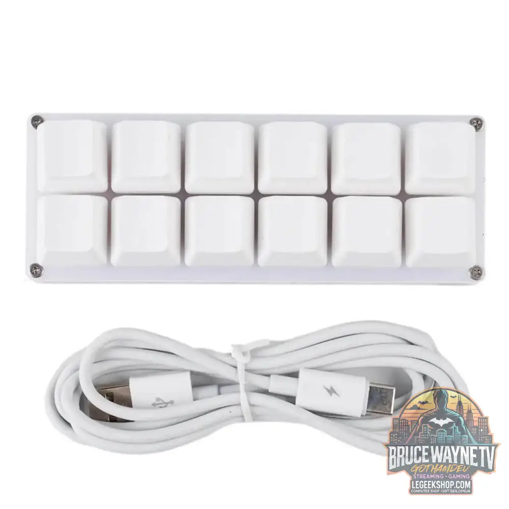 🎮 Mini Clavier Mécanique Programmable SayoDevice – USB | 2 à 24 Touches Macro - 12 Keys White / China - clavier
