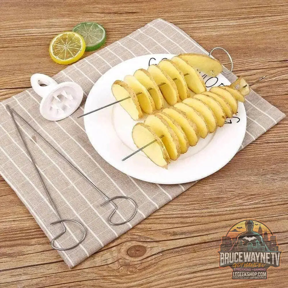 🍢 Kit Barbecue Spirale & Chips – Brochettes, Coupe-Pomme de Terre & Spirale Trancheuse - Legeekshop