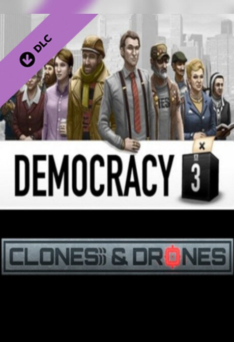 Democracy 3: Clones and Drones Steam Key GLOBAL