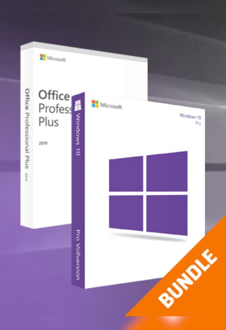 Microsoft Windows 10 Pro & Microsoft Office Professional 2019 Plus - Microsoft Key - GLOBAL