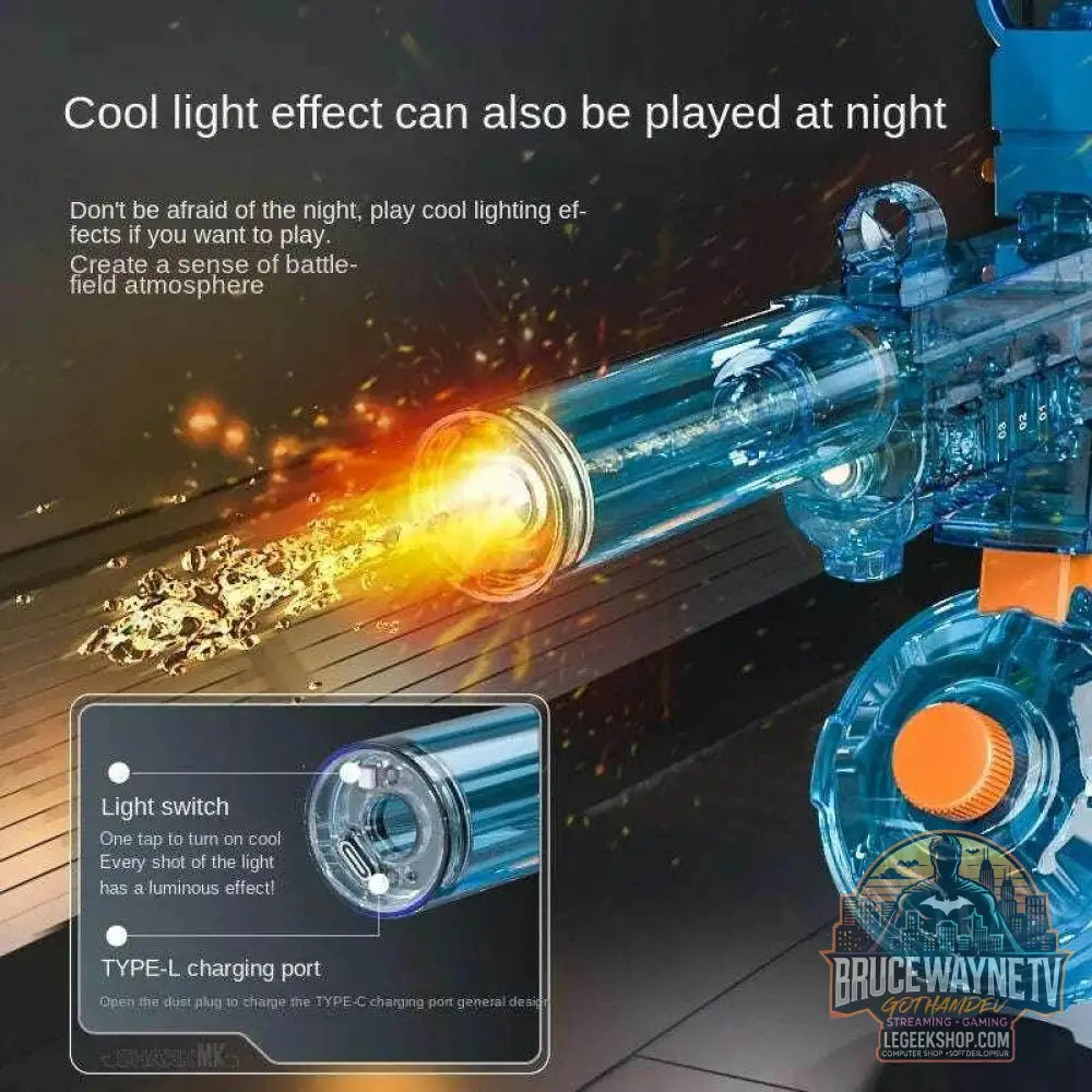 🔫 Pistolet à Eau Électrique Puissant – Aspiration Auto & Fun Illimité 🔫 - Legeekshop